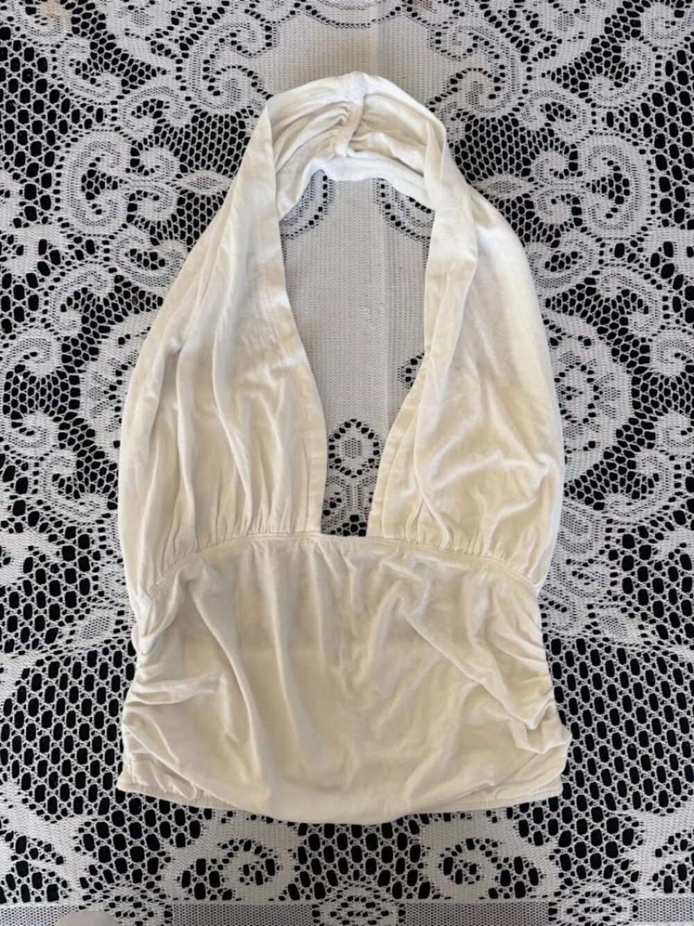 Free People Halter Tank Top in White - Size S